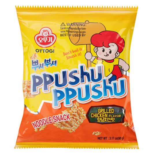 Otoki Ppushu Ppushu Noodle Snack Grilled Chicken Flavor 90 g